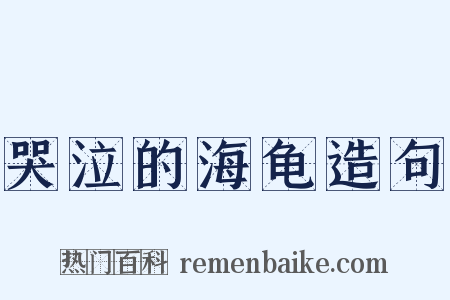哭泣的海龟造句是什么意思的图片